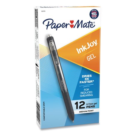 Paper Mate InkJoy Gel Retractable Pen, Black, PK12 1951719